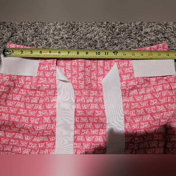 Lilly Pulitzer Skirt Pink White Butterflies Size 14 - Picture 5 of 5